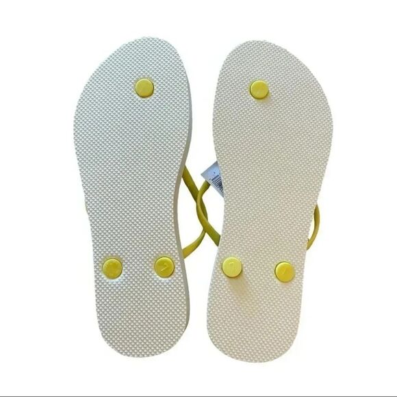 Old Navy Lemons Sugarcane-Blend Flip-Flop Sz 7 - Picture 4 of 4